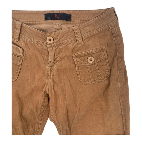 VTG Y2K Ilin Cotton Blend Pant Low Rise Light Flare Bottoms‎ Sz 7 - Picture 3 of 5